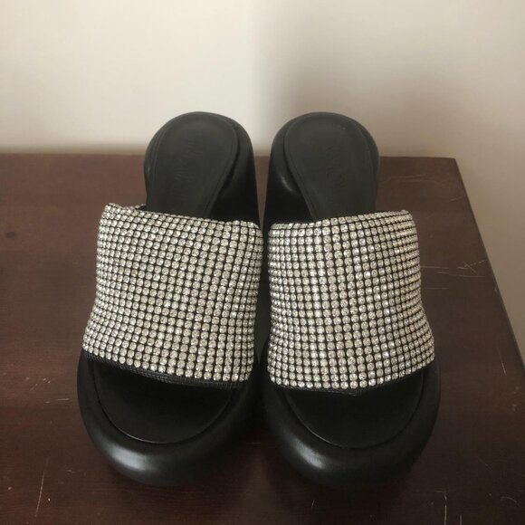 Naked Wolfe WOW Black Diamonds Platform Sandal - Picture 3 of 15